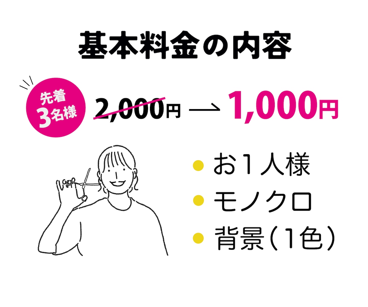 シンプルなのに、魅力が伝わる似顔絵描きます 先着3名特価!アイコン・名刺・プレゼントにもおすすめ! イメージ5