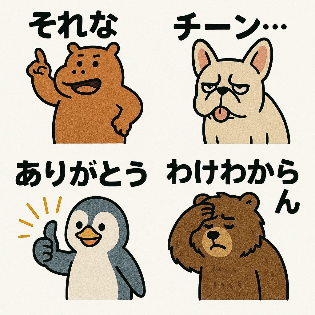 LINEスタンプの素材作成します LINEスタンプ用の素材を即日作成いたします イメージ1