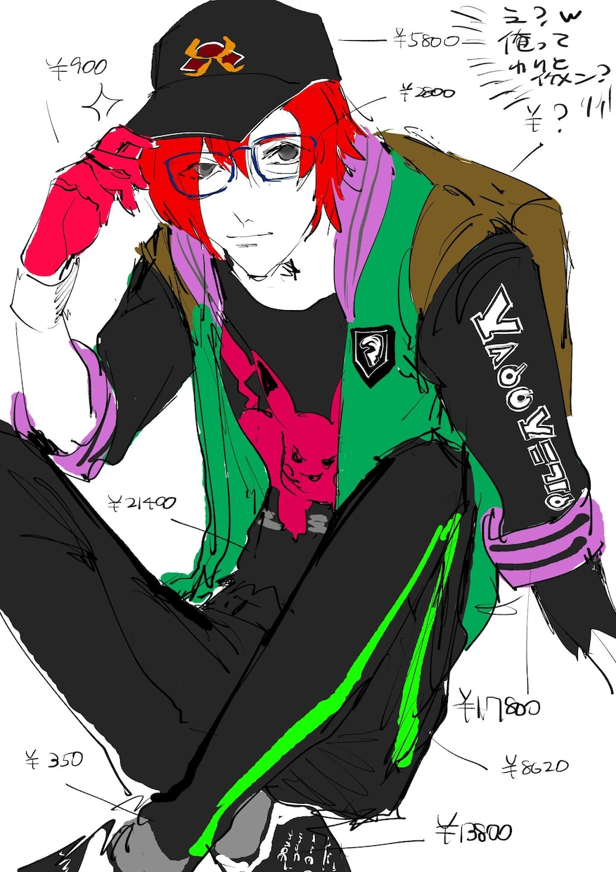 お望みのイラストを描きます ちょっと独特な絵柄なので好き好きあると思います イメージ3