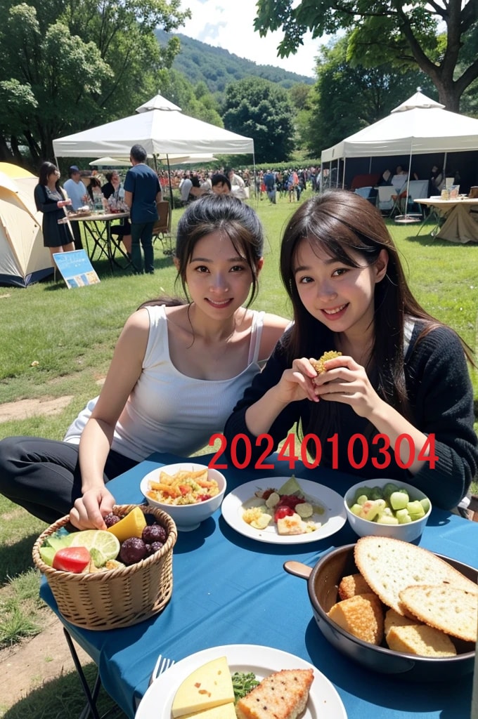 AIで作成したキャンプの女子高生写真を販売します 実写では撮影・商用利用が難しいキャンプを楽しむ女子高生写真 イメージ4