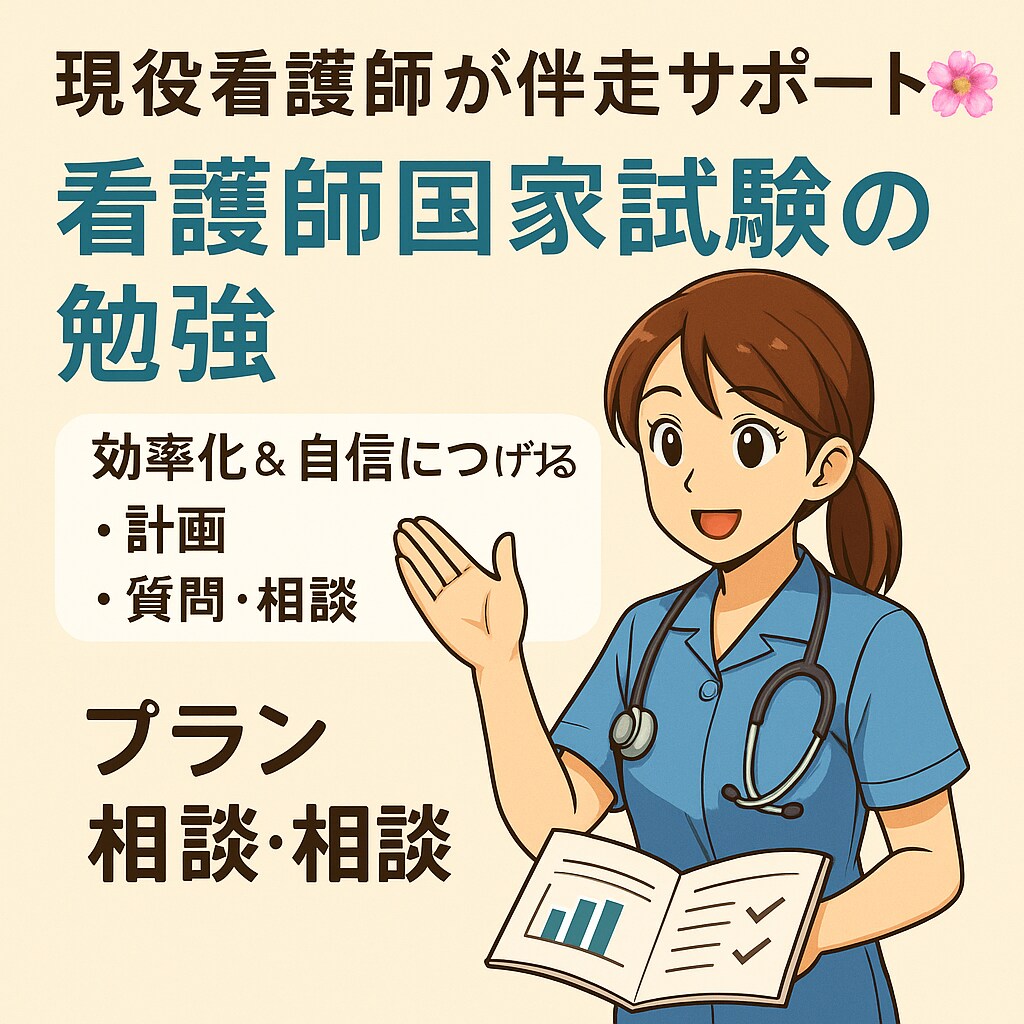 現役看護師が伴走サポート、国試の勉強を支援します 国試までの勉強を“効率化”＆“自信”につなげます♪ イメージ1