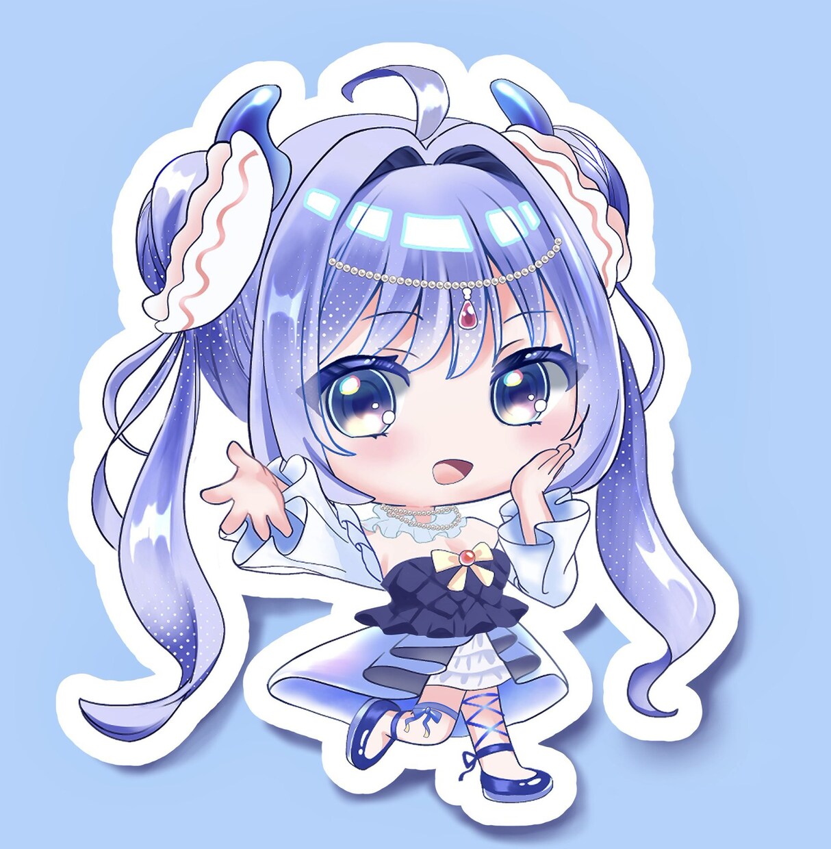 最短即日クリスマス量産！ミニキャライラスト描きます 修正何度でもオリジナルでも二次でも！デフォルメキャラ承ります イメージ3