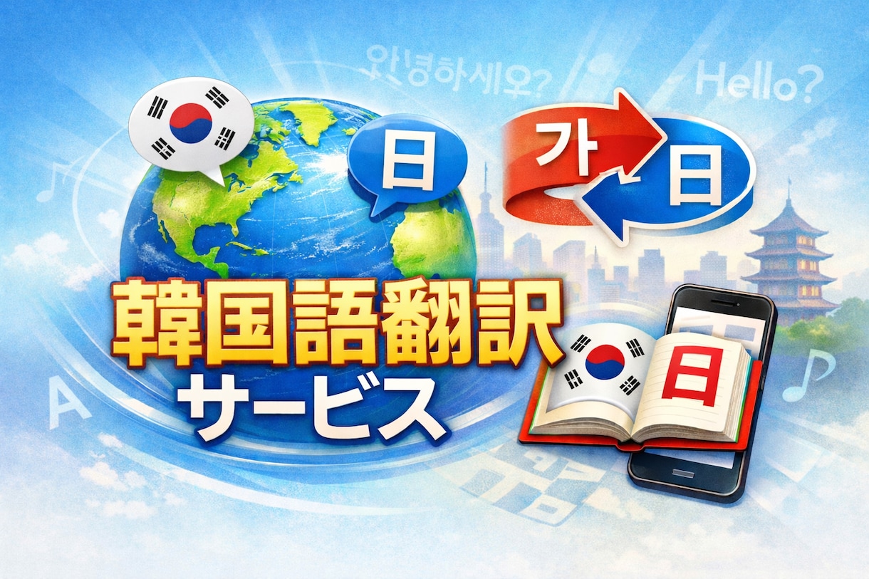 韓国語翻訳【日本語→韓国語】24時間以内納品ます 14年の国際ビジネス経験×実践的な翻訳スキルで対応 イメージ1