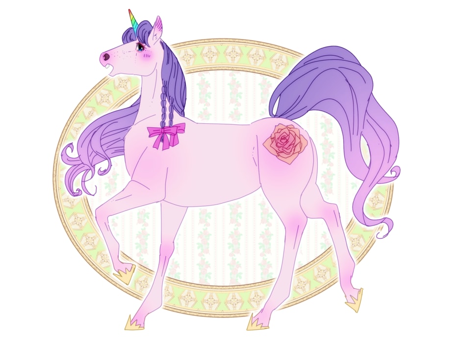 あなただけのユニコーン（馬）を描きます ユニコーン（馬）のイラストが欲しい方へ イメージ1