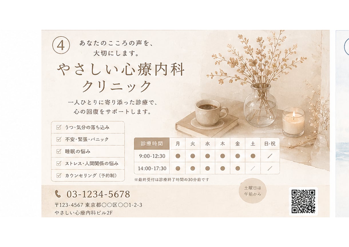 やさしい世界観でチラシ・バナー制作します ふわっと伝わるやさしいデザイン イメージ8