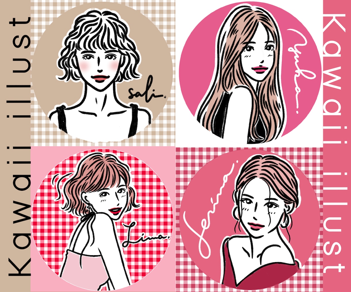 かわいいアイコンイラスト似顔絵作成します 似顔絵アイコン・SNS・名刺・ブログ用プロフィール画像作成 イメージ1