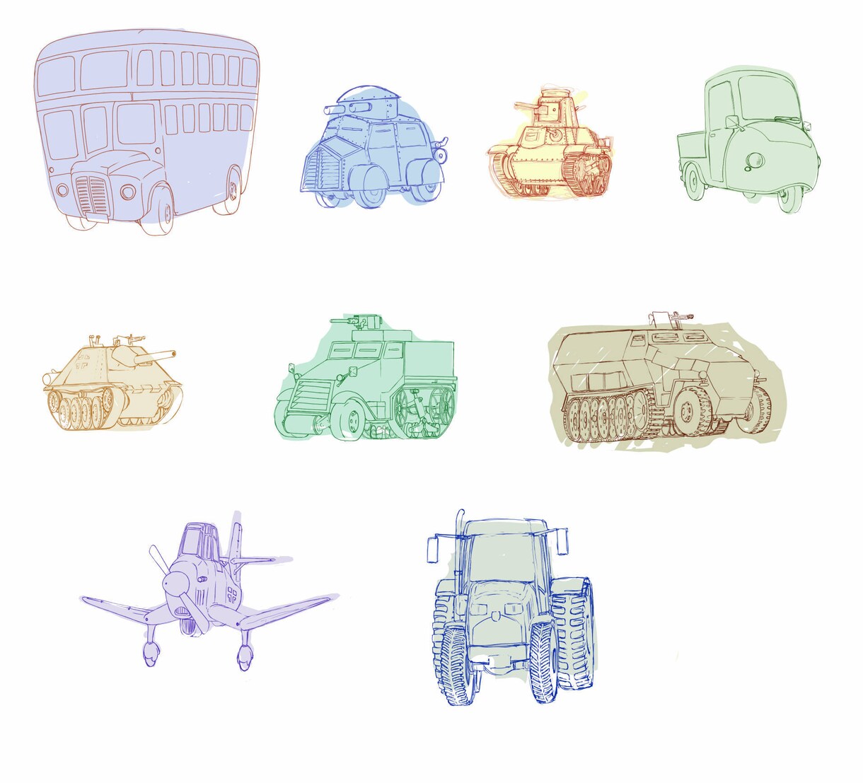 メカ・ロボット【商用可】描きます リアルからややデフォルメまで！生き生きとしたメカ描きます！ イメージ6