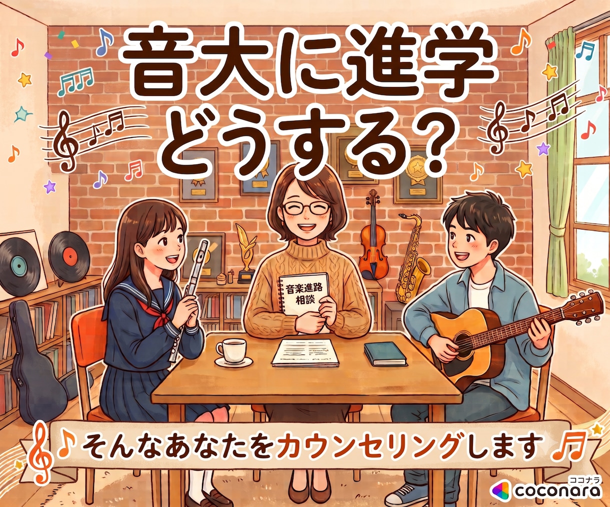 音楽系の進路についてカウンセリングいたします ／音大進学、専門学校、ミュージシャンになりたい／どうする？ イメージ1