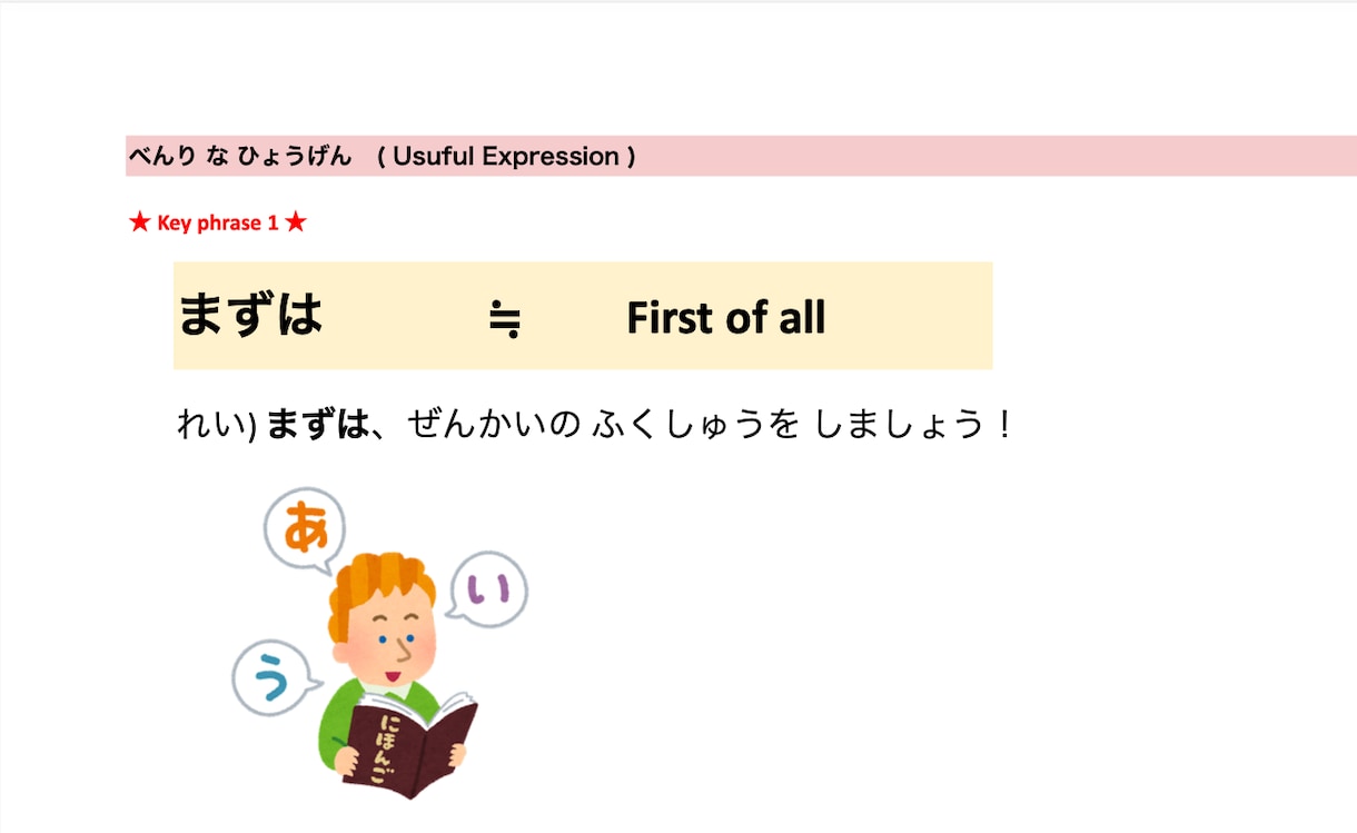 そのまま使える！オンライン日本語教材提供します 日本語教師のための日本語PDF教材！【初中級向け】 イメージ3
