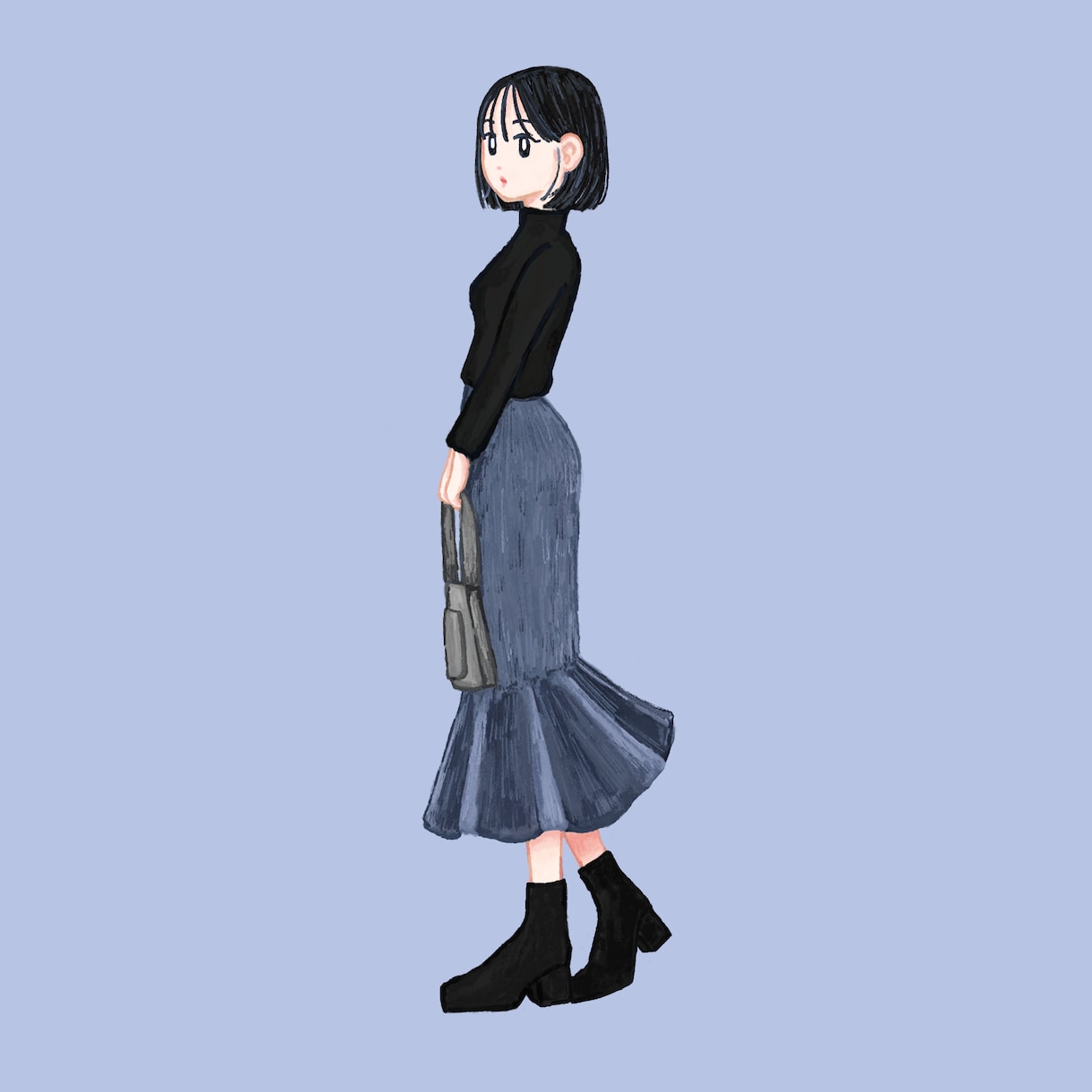 可愛い全身ファッションイラスト描きます 商用利用ok！広告、ブログ、投稿などの挿絵にどうぞ！ イメージ2