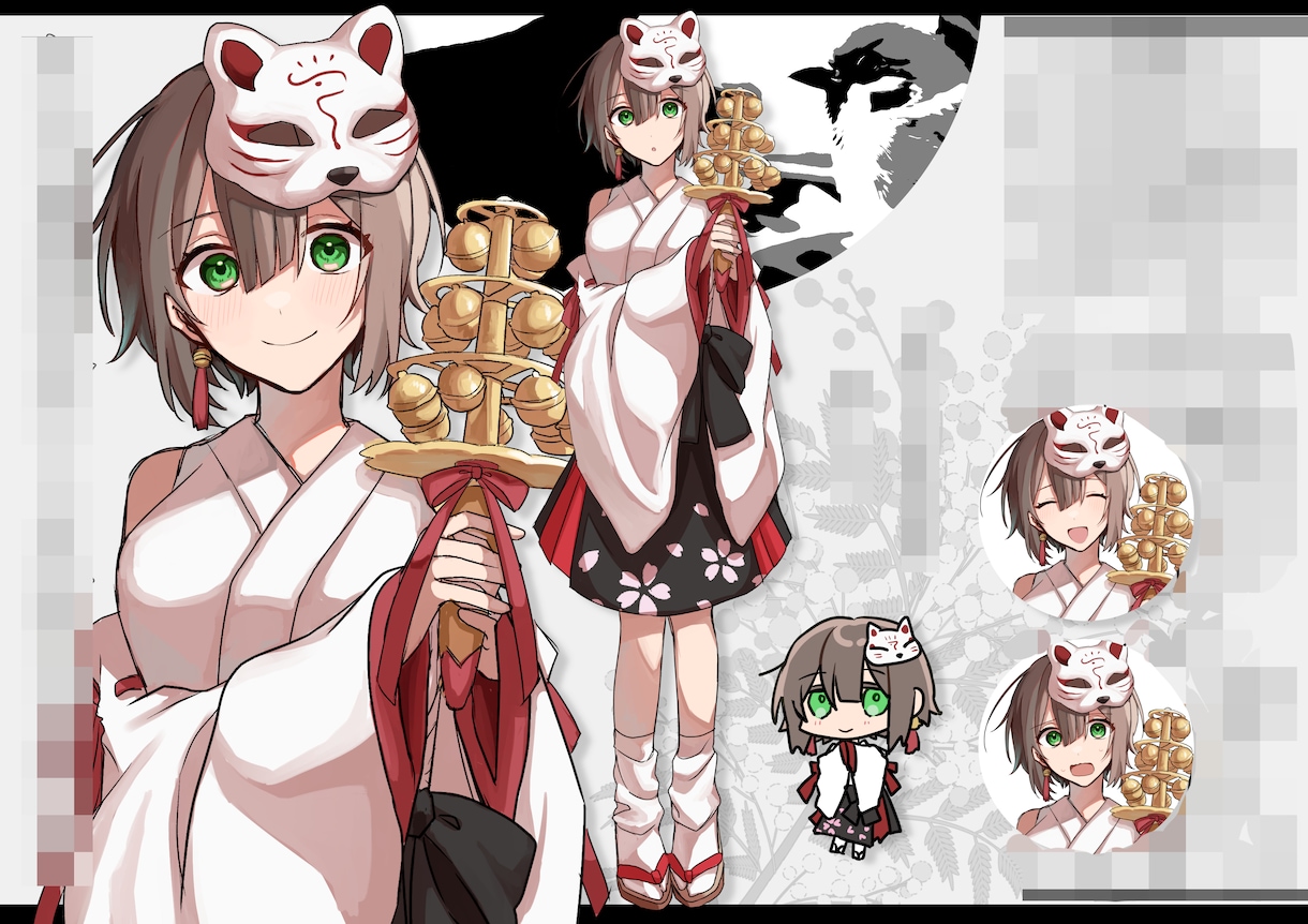 アニメ風立ち絵描きます ボイテキ様々な差分対応してます！ イメージ5