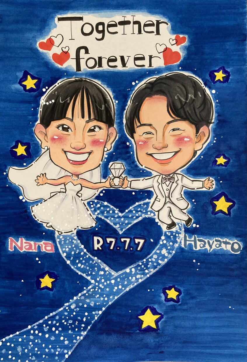 そっくりだけどちょい盛り！心暖まる似顔絵描きます 誇張しすぎずどなたでも喜んで頂ける絵柄です。 イメージ4