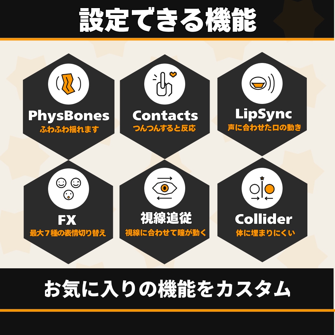 オリジナルVRChatアバターをゼロから制作します デザインからアップロードまで、全部こみこみで イメージ4