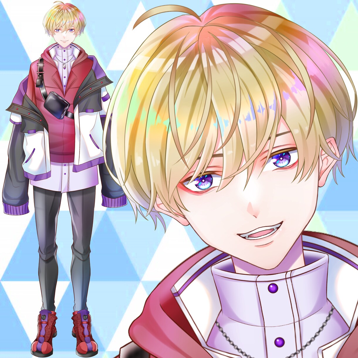 顔の強いVtuberを修正無制限でお作りします 超割引！キャラデザ＋Live2D イメージ8
