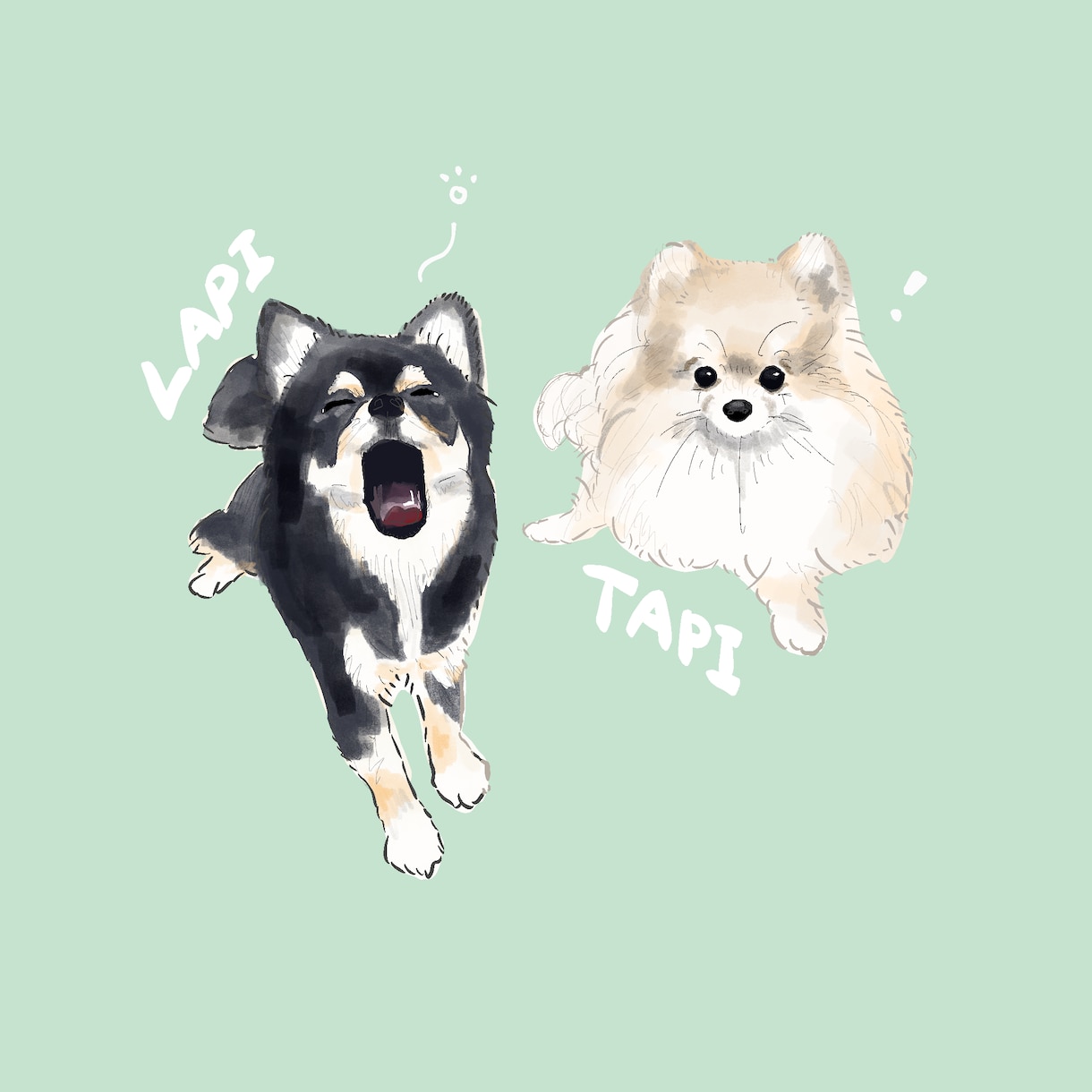 ワンコの優しいイラストを描きます 絵本のようなイラストが得意です。SNS用の絵も自信ありです！ イメージ2