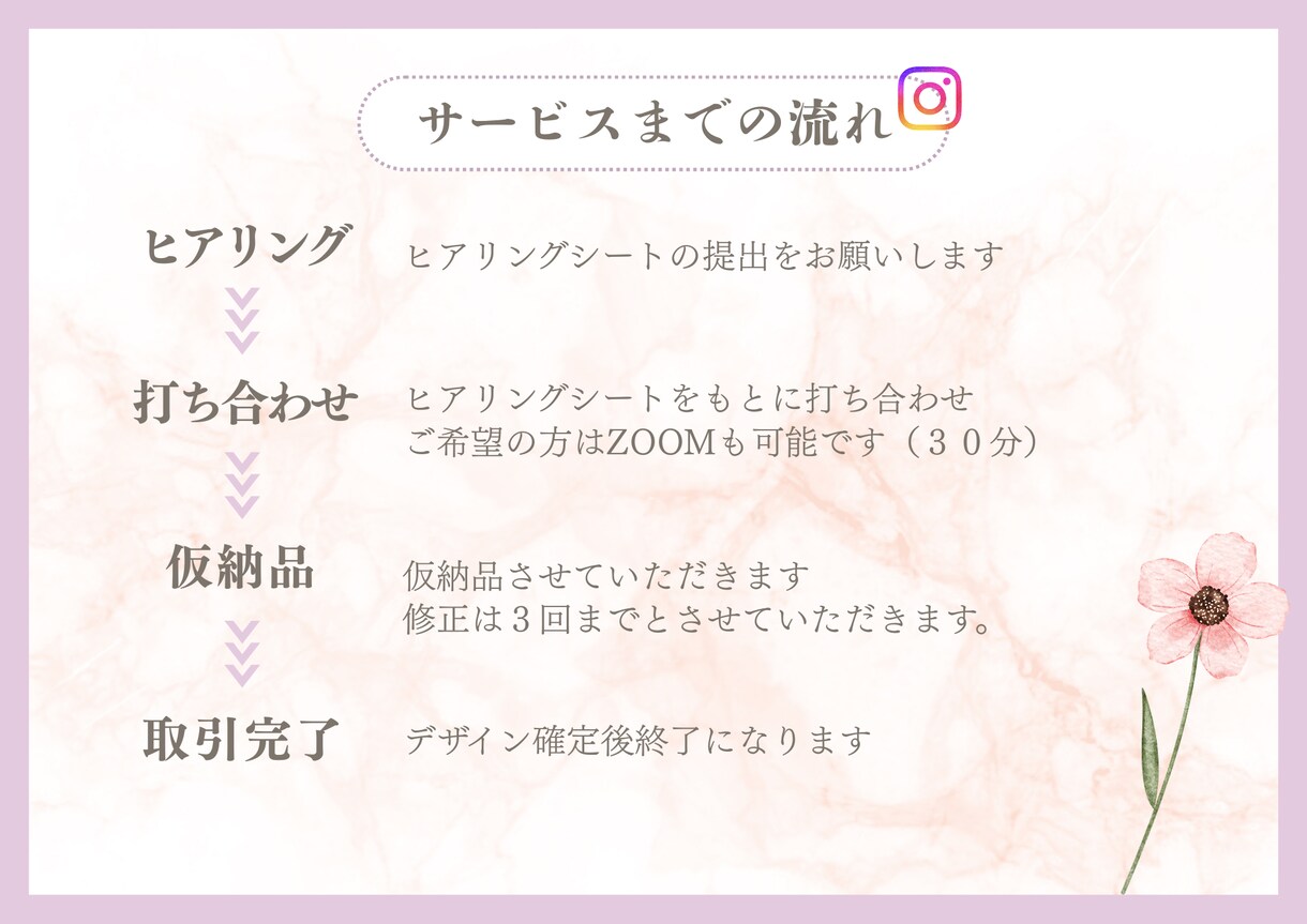 Instagram投稿テンプレート作成します Canva編集｜女性向けデザイン5枚セット イメージ7