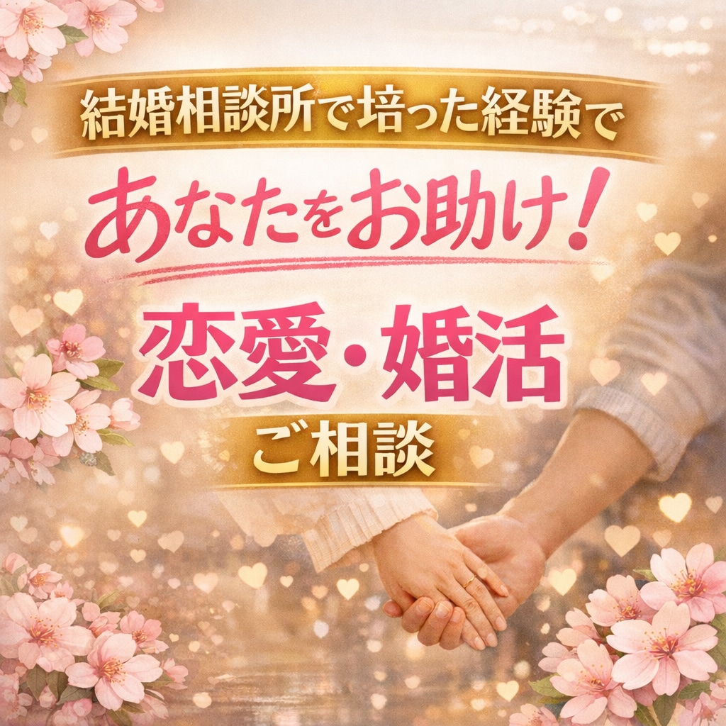 1分〜OK！現役婚活アドバイザーがお悩み聞きます 結婚相談所でアドバイザーとして勤務！恋愛ノウハウをお伝え⭐︎ イメージ1