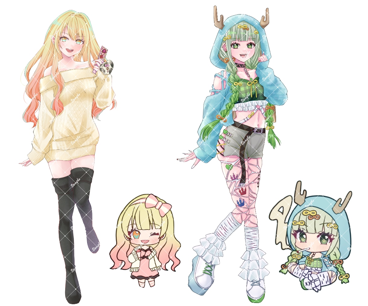 ハイクオリティなIRIAM用立ち絵お描きします お得なミニキャラSDセットもあります イメージ8