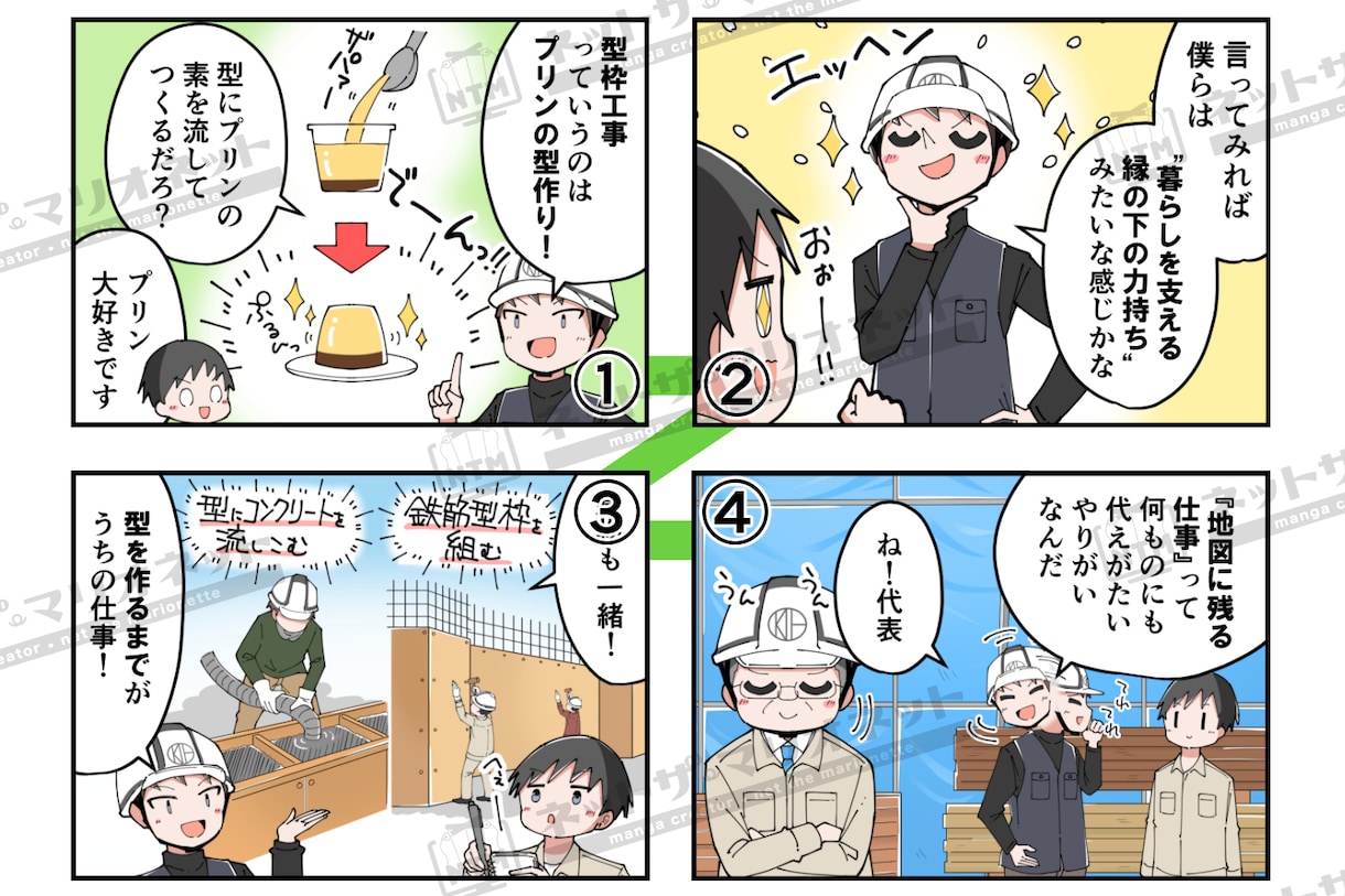 求人や仕事内容の紹介に最適な4コマ漫画を描きます 応募数を増やす！仕事内容＆やりがい＆魅力を伝えるマンガでPR イメージ5