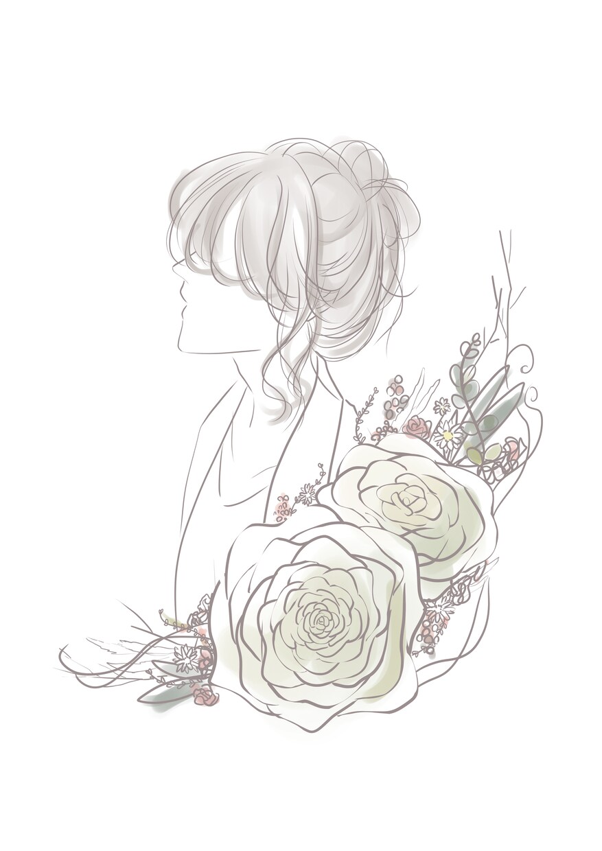 おしゃれなイラスト制作します 線画メインの淡色イラストいかがですか？ イメージ3