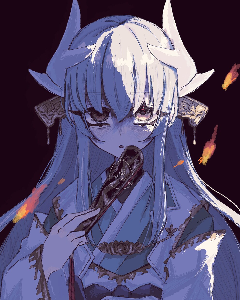 OC等イラストを描きます アナログ感のあるザラザラとした雰囲気、不穏描写が得意です！ イメージ2