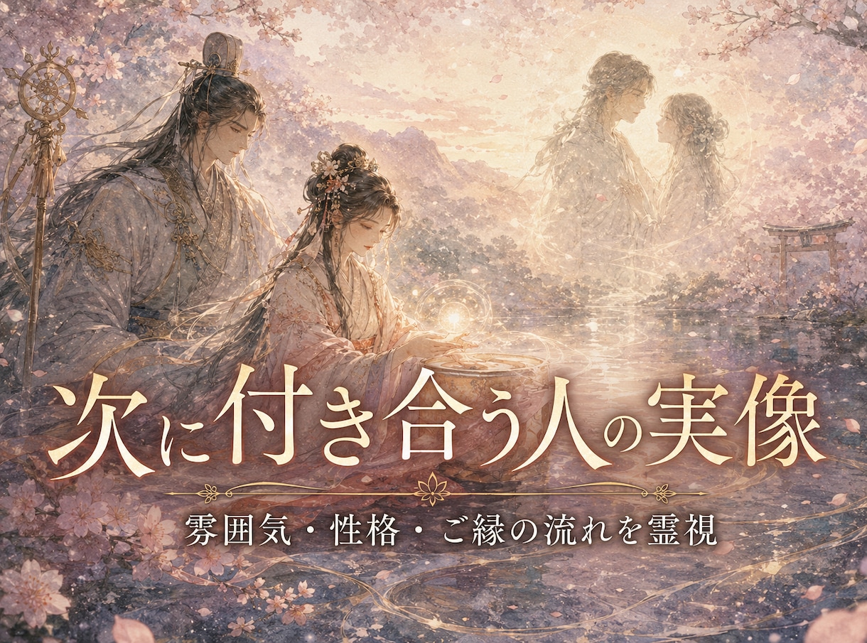 次に付き合う運命の人の実像を透視します 雰囲気・性格・出会いの流れを霊視します イメージ1