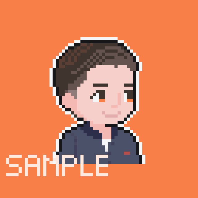 シンプルかわいい!SNS用ドット絵アイコン描きます 動物や食べ物、似顔絵、オリキャラドット。まずはご相談ください イメージ8