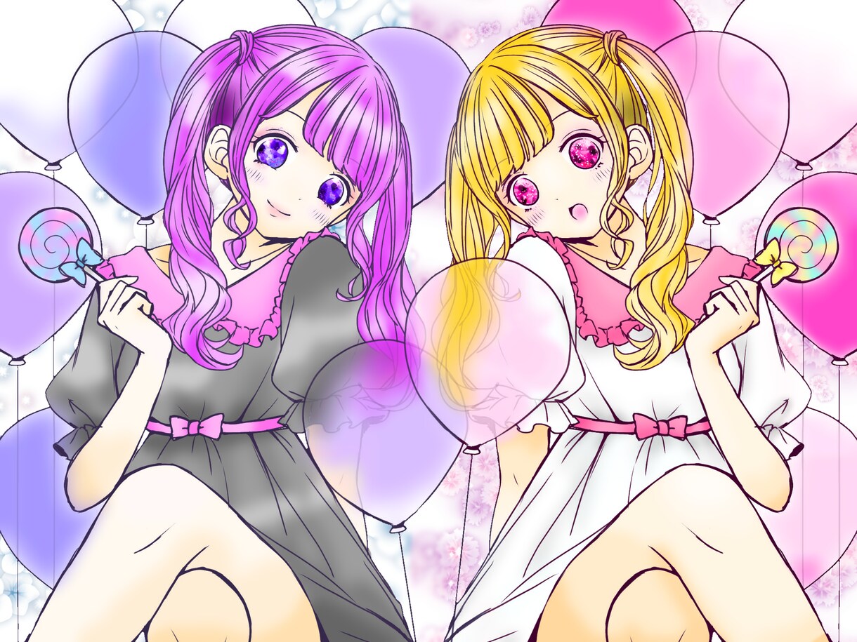 イラスト着色承ります 色塗り苦手なあなたのお手伝いをさせてください‼ イメージ3