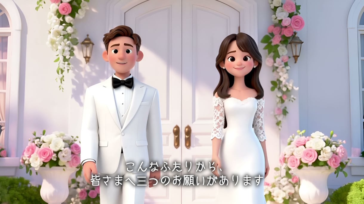 映画風アニメ調の結婚式オープニング映像を作ります 物語のような世界観が好きなおふたりにおすすめ！ イメージ3