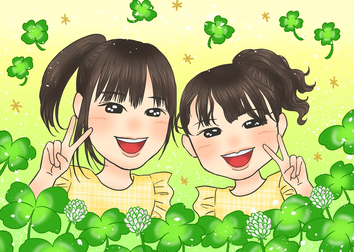 印刷発送可◎デフォルメ似顔絵お描きします お安くご提供中♪名刺やアイコン、プレゼントにも◎ イメージ5
