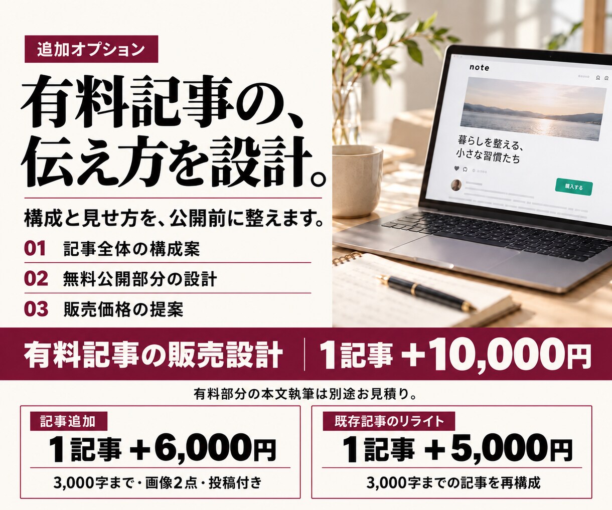 丸投げOK！記事と画像でnote運用を代行します 企画・執筆・デザイン・投稿・分析改善までまるっと対応 イメージ8