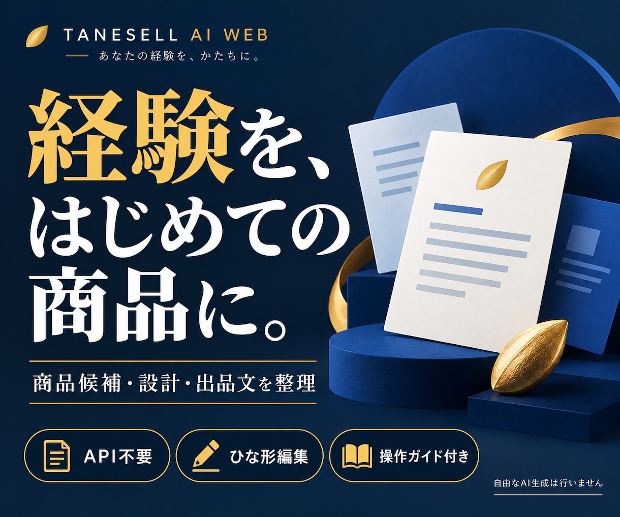 経験を商品に変えるブラウザツールを提供します 商品候補・設計・出品文を一つの画面で整理 イメージ1