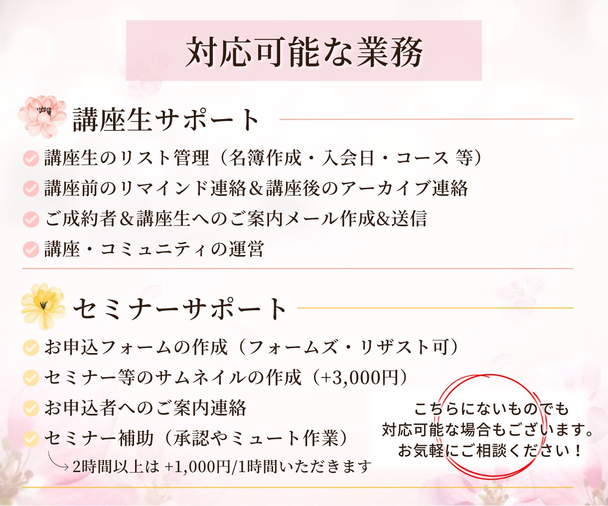 まるっと1ヶ月オンライン秘書でお仕事サポートします 敏腕マネージャー♡土日も対応可♡起業家目線♡先回り行動♡ イメージ4