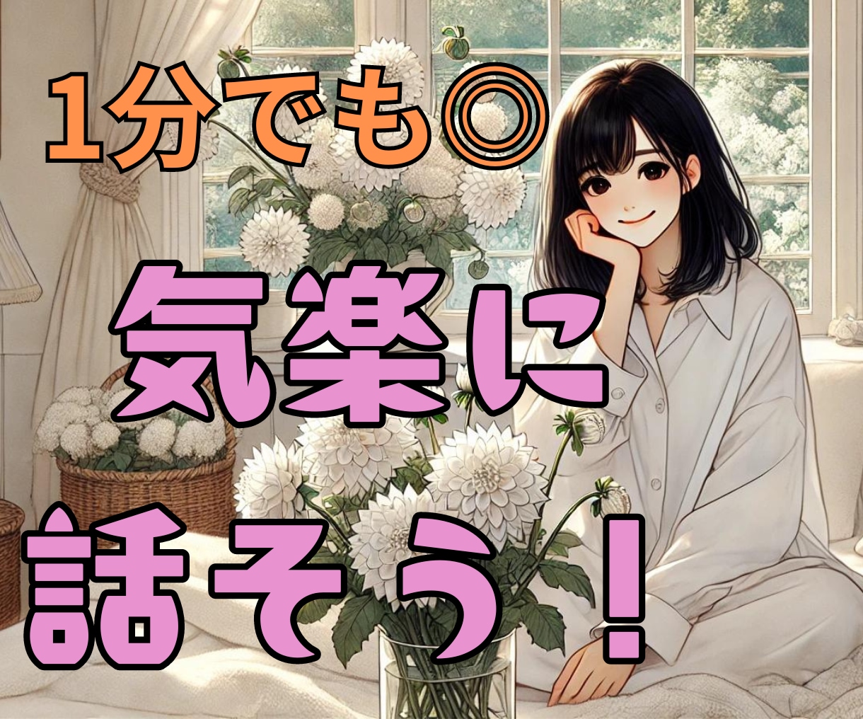 今、誰かと話したいなあ。そんなあなたに寄り添います すっきり話してぐっすり眠れるように１分からでもお話聞きます♡ イメージ1
