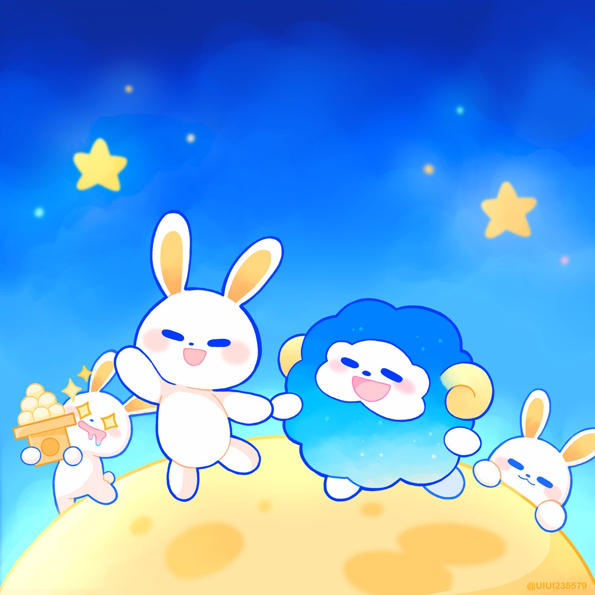 色鮮やかでかわいいイラスト制作いたします アイコンやグッズ、１枚絵などお描きします！ イメージ5