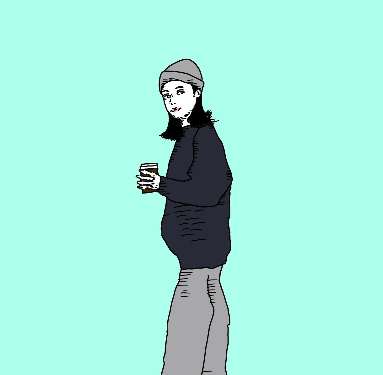 モダンポップな可愛いイラストやロゴを描きます モダン風のポップさとどこか死んだ魚のような目が特徴のデザイン イメージ3