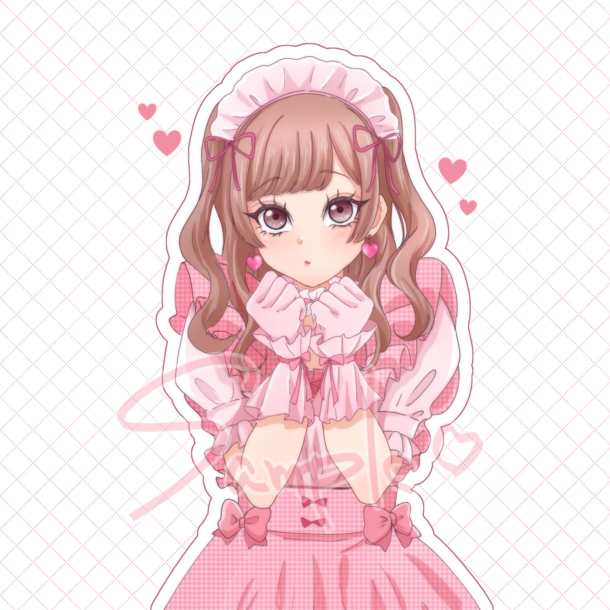 可愛い女の子のイラストお描きします 可愛い女の子イラスト アイコン、夢女子さん向け、創作対応◎ イメージ7