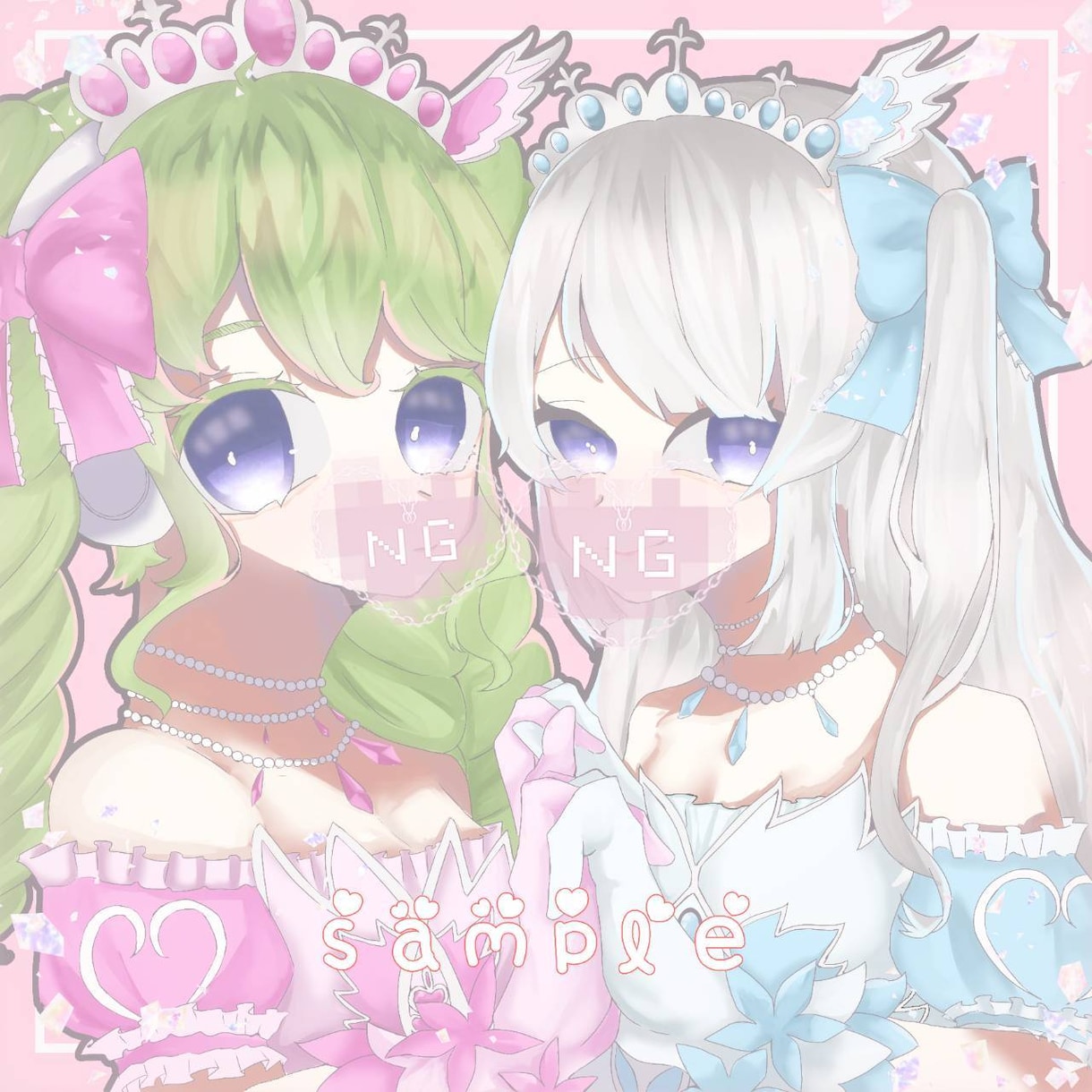 夢絵・1枚絵・アイコン何でも描きます 同性夢絵、1枚絵もBL・GL受け付けてます！！！ イメージ4
