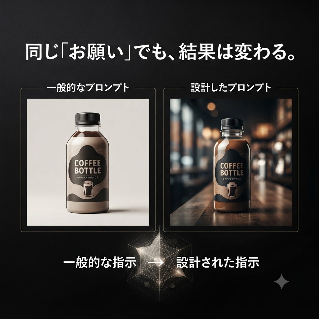 今のプロンプトに満足していますか？設計し直します 普通のプロンプトとの違いを体感してください イメージ4
