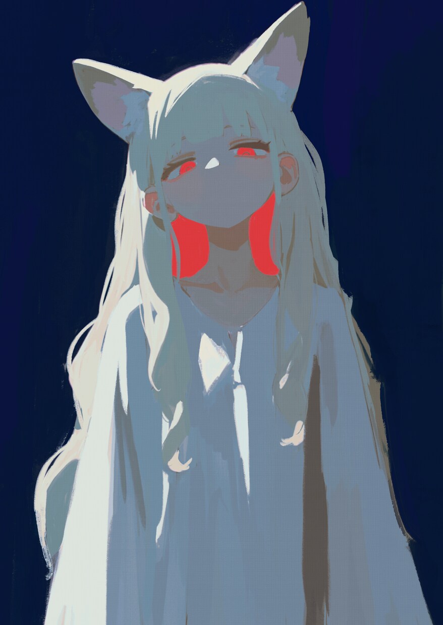 少ない色で、深く残る1枚を描きます ハイコントラストのイラストを描きます イメージ2