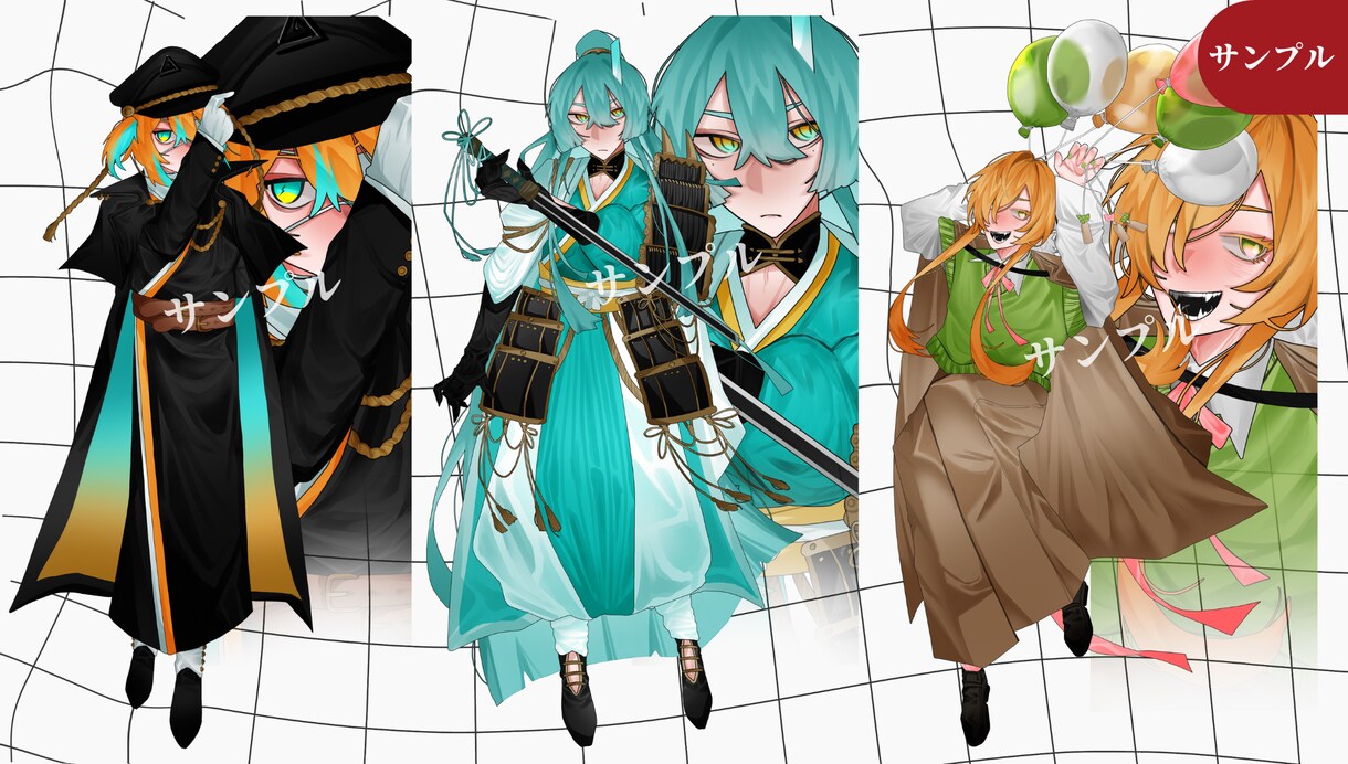 シンプルで使いやすい立ち絵描きます TRPG / 創作企画向けの立ち絵を描きます！ イメージ4
