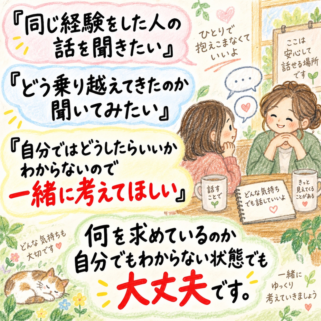 大切な人を亡くした悲しみをメッセージでお聞きします 言葉にならない悲しみに、あなたのペースで寄り添います。 イメージ7