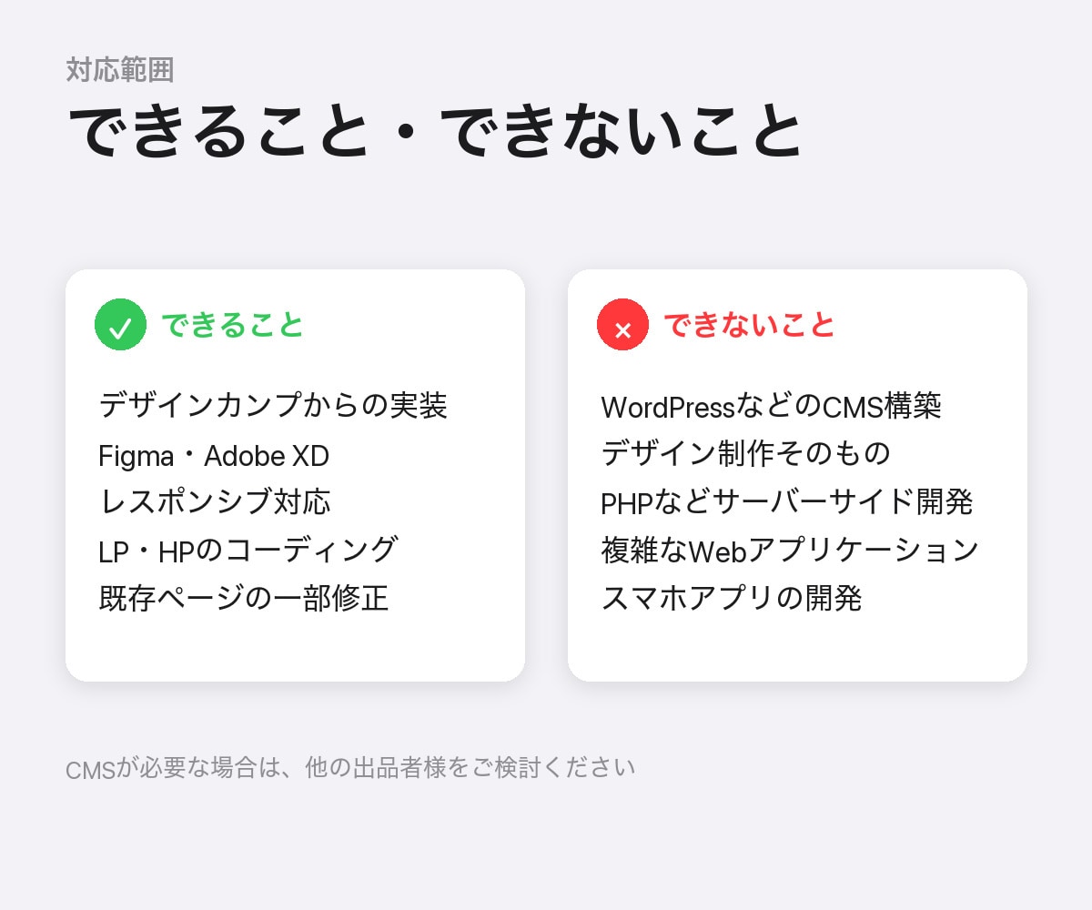 HTML・CSSでLP/HPをコーディングします デザインカンプから、スマホ対応のHTMLを実装します イメージ4