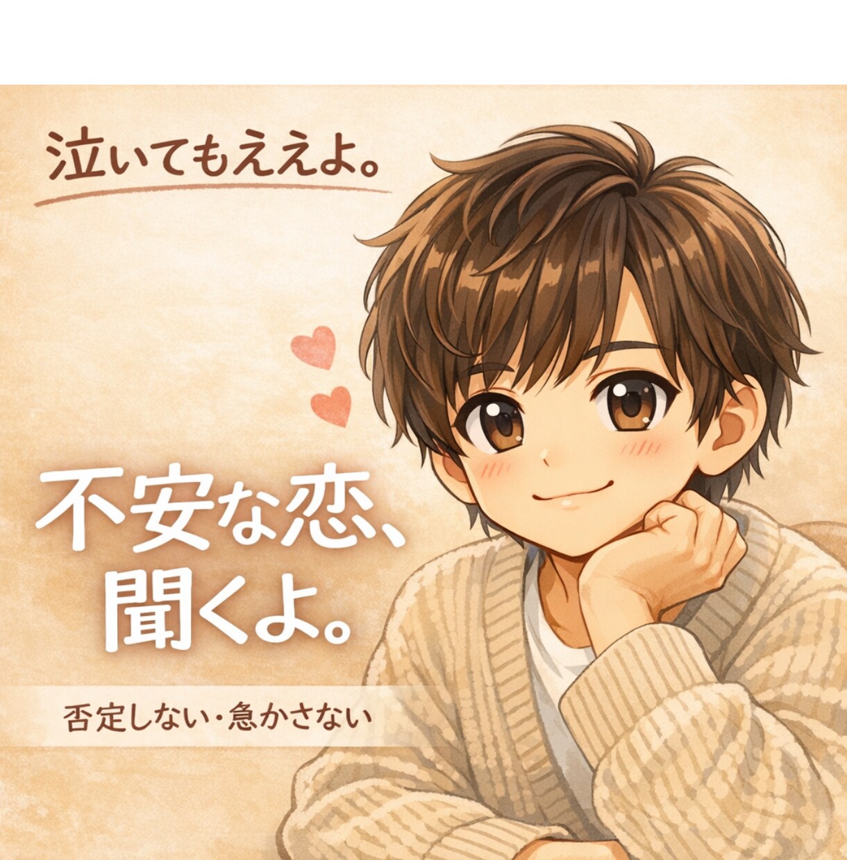 不安な恋ひとりで抱えんでええよ｜男目線で寄り添ます 脈あり？脈なし？既読無視・復縁・片思い…焦らんで大丈夫。 イメージ2