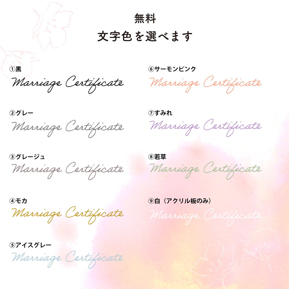 送料無料 ミモザの子育て感謝状・両親贈呈品作ります 選べるアクリルorキャンバス！特別な子育て感謝状を作れます イメージ7