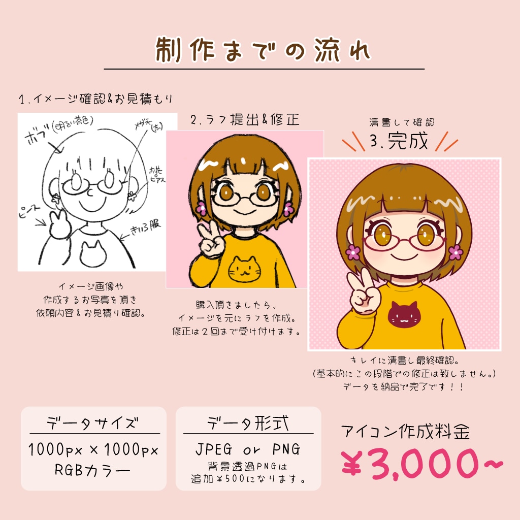 もちもちかわいいSNSアイコン/イラスト描きます ゆるもちPOPなイラストをアイコンにしませんか？ イメージ6