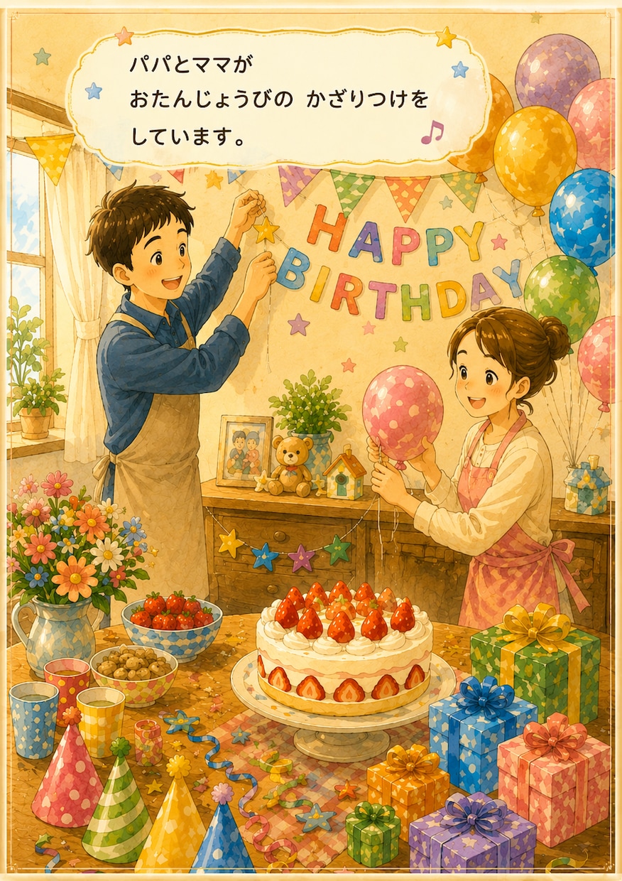 お子様向けにオリジナル絵本を作成します。ます お子さまへの愛情を、世界に一冊だけの物語にして届けます イメージ4
