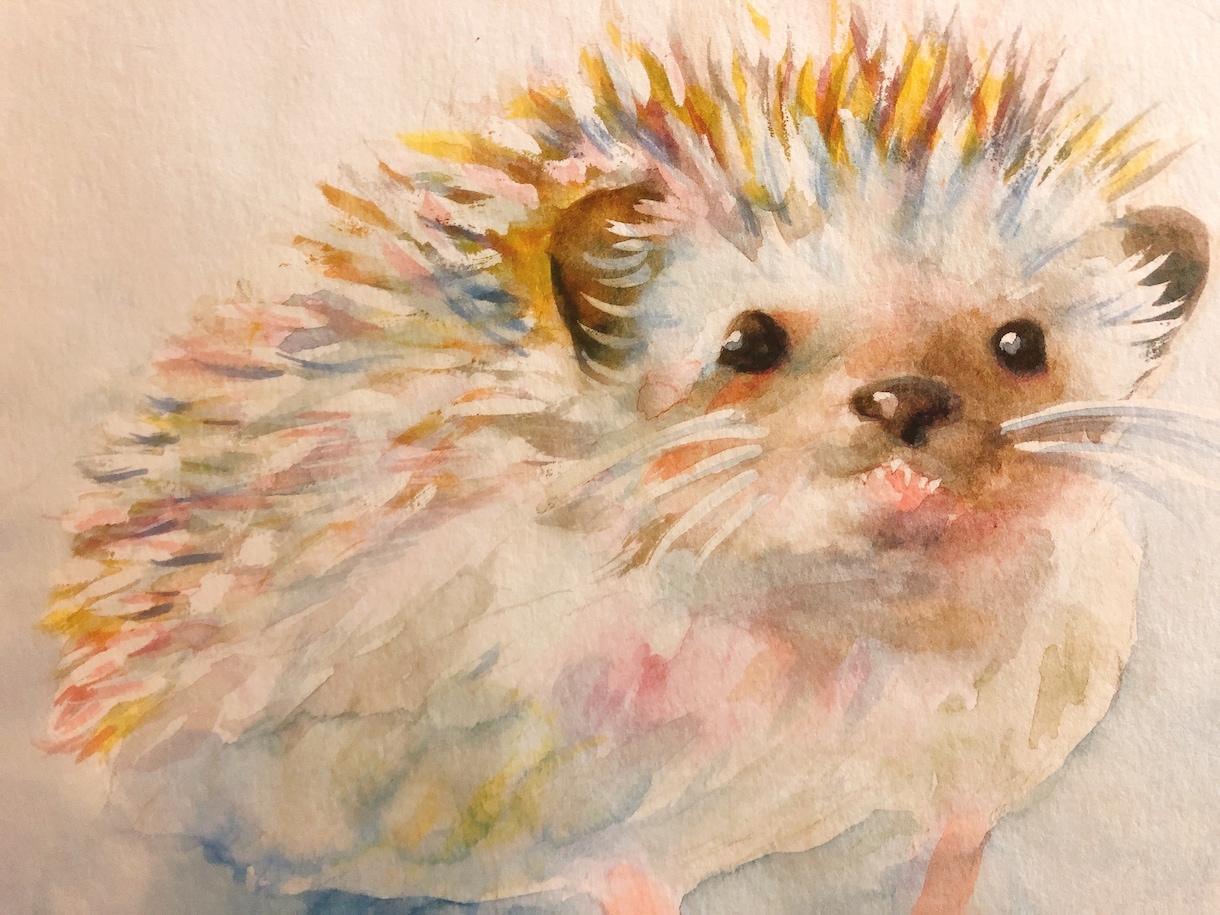 水彩画であなたの大切なペットの似顔絵お描きします 背景や小物描き込みできます！小動物もOK！ イメージ4