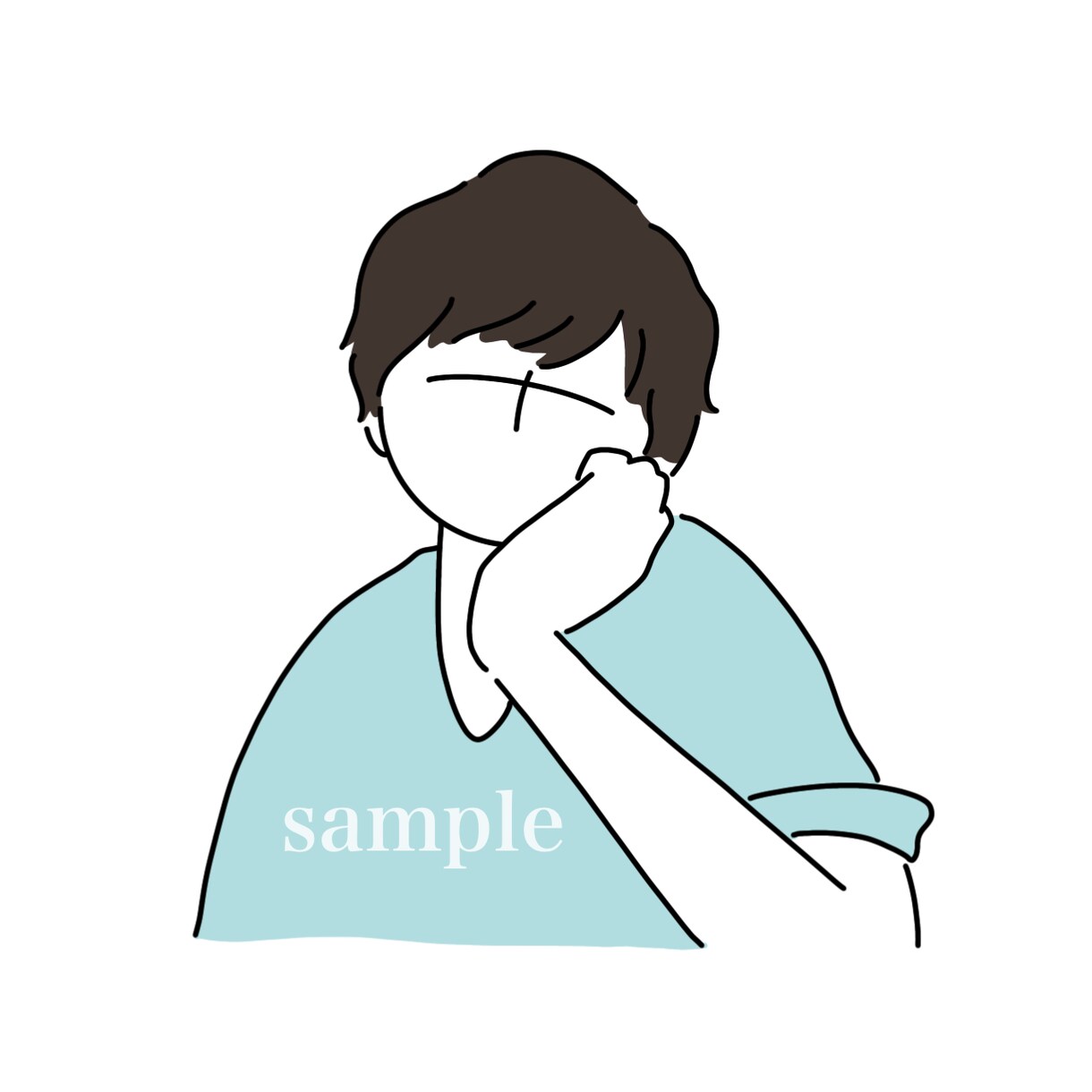 アイコン・イラスト承ります かわいい×シンプルなあなただけの似顔絵をお届け イメージ4