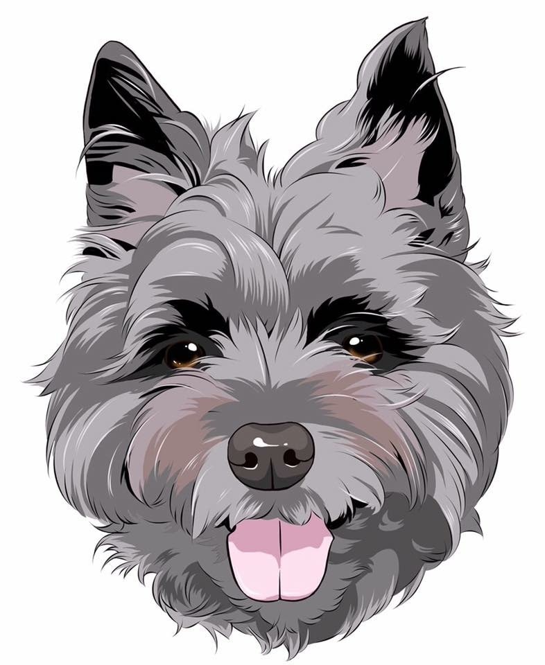 写真を元に犬の似顔絵を描きます グッズ、名刺、待ち受け、印刷してプレゼントなど イメージ10